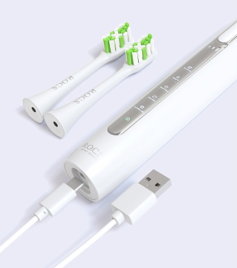 Электрическая зубная щетка R.O.C.S. Sonic, белая