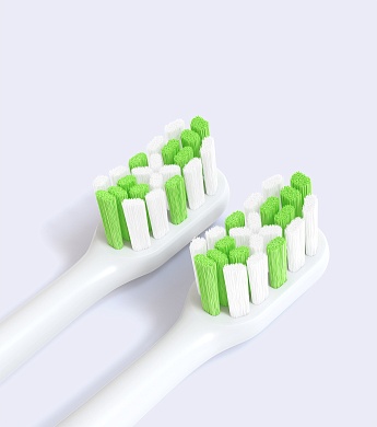 Сменные насадки для электрической зубной щетки R.O.C.S. Sonic, белые (2 шт.)