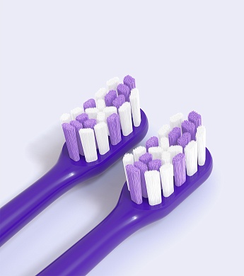 Сменные насадки для электрической зубной щетки R.O.C.S. Sonic, фиолетовые (2 шт.)