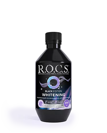Ополаскиватель отбеливающий R.O.C.S. Black Edition, 250 мл