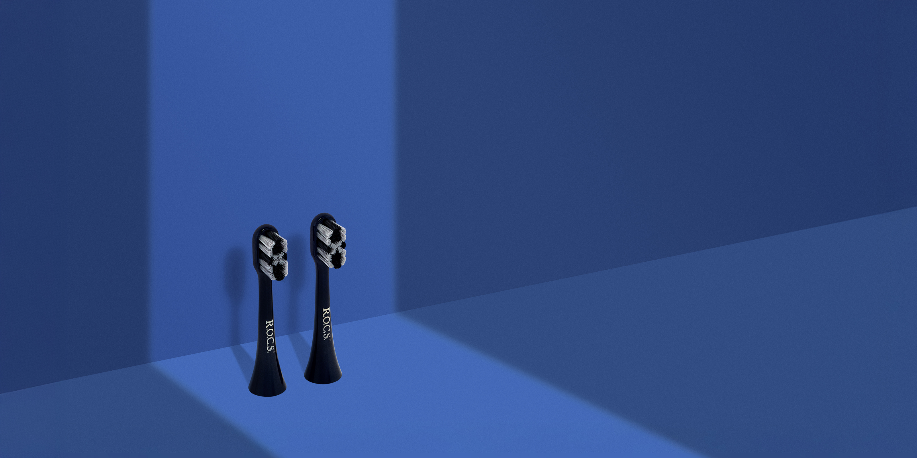 Сменные насадки для электрической зубной щетки R.O.C.S. Sonic, черные (2 шт.)