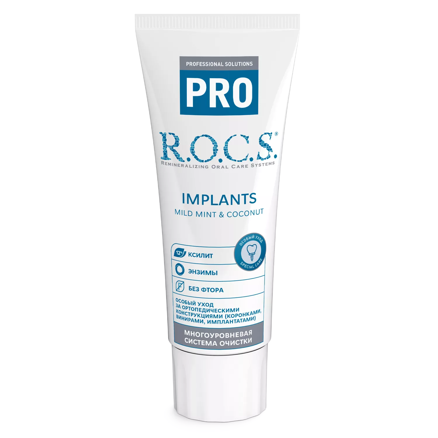 Зубная паста R.O.C.S. PRO Implants, 74 гр