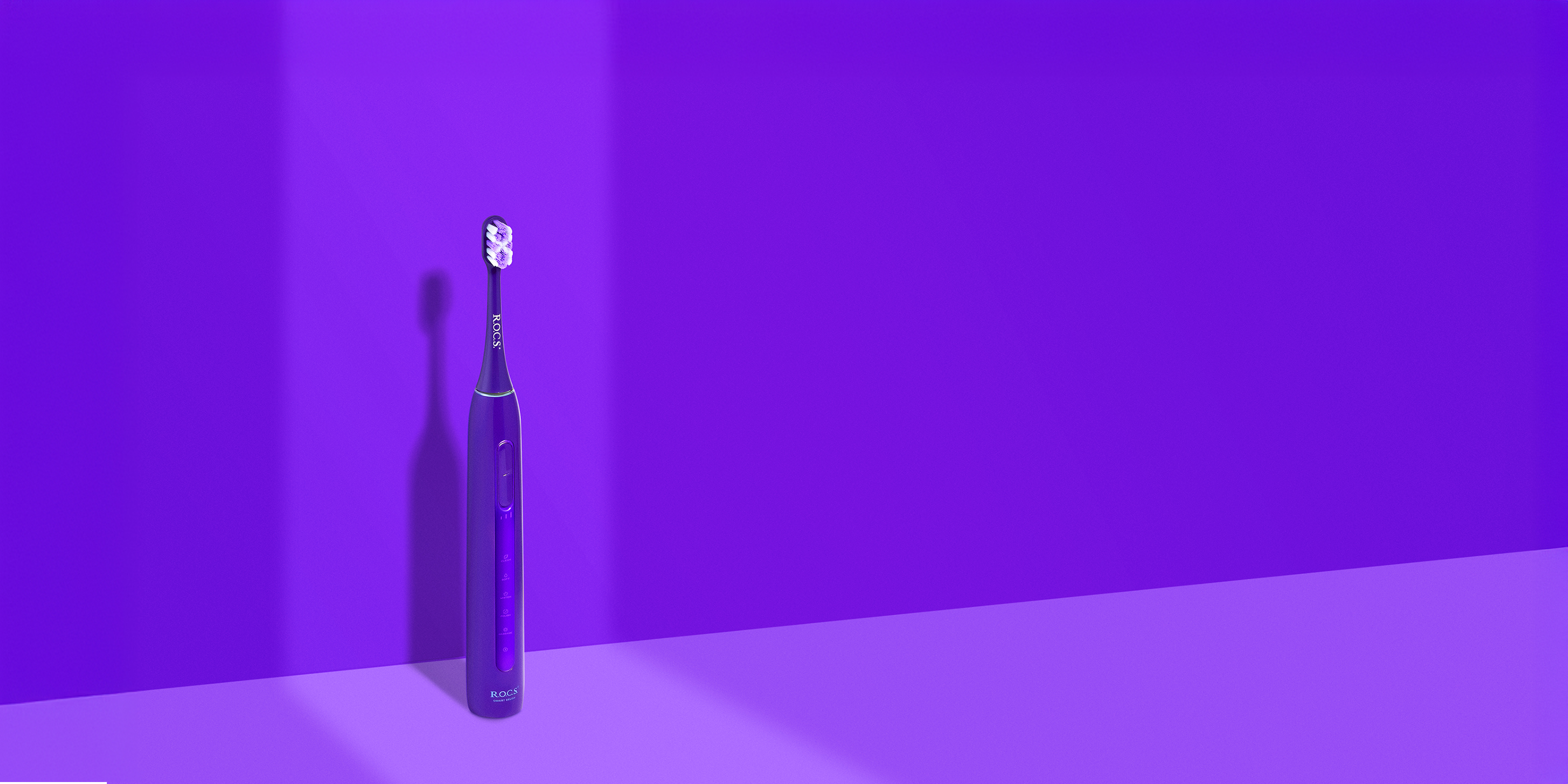 Электрическая зубная щетка R.O.C.S. Sonic, фиолетовая
