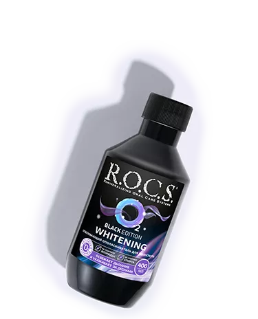 Ополаскиватель отбеливающий R.O.C.S. Black Edition, 400 мл
