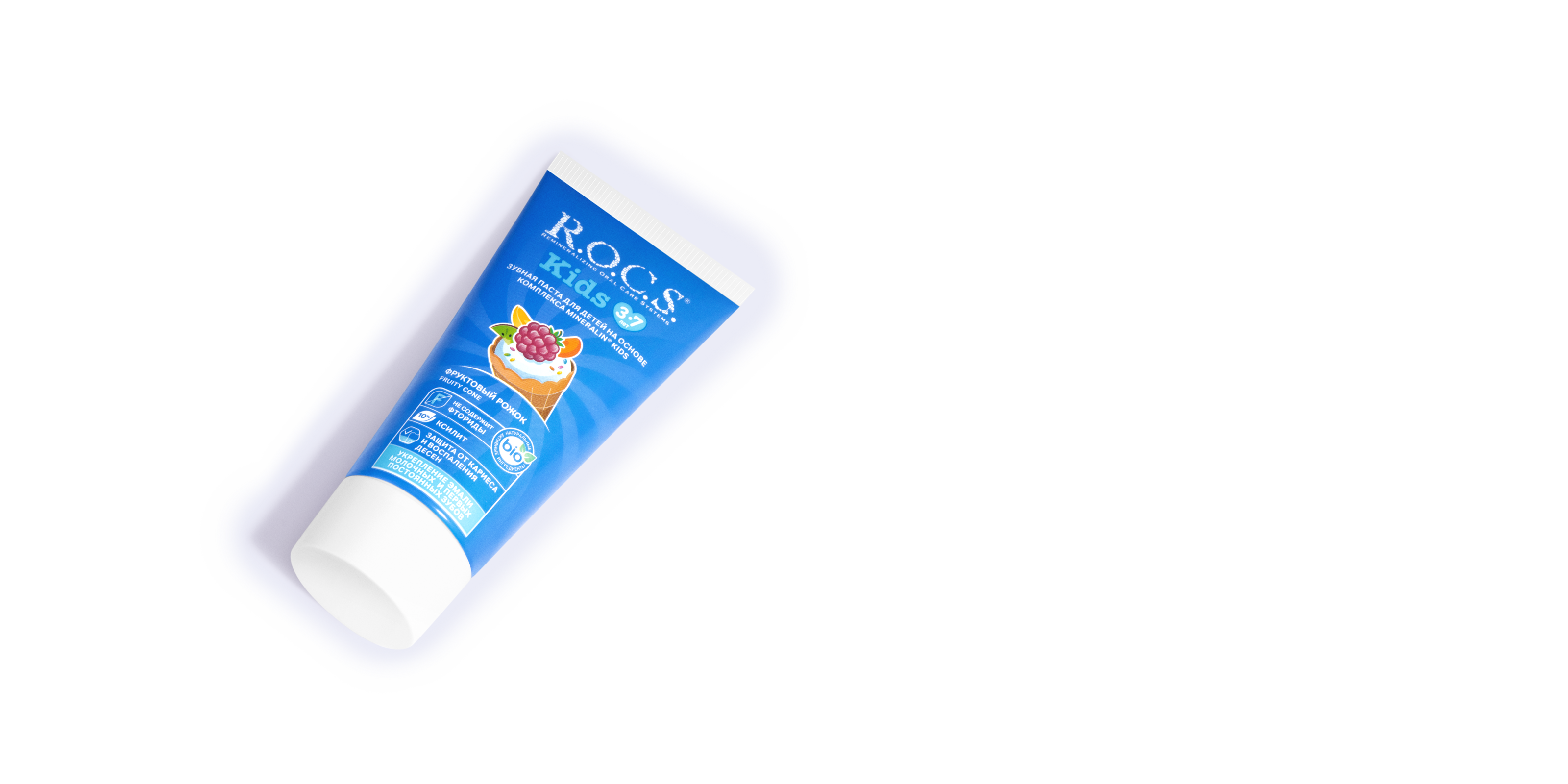 Зубная паста R.O.C.S. Kids Фруктовый рожок (без фтора), 45 гр