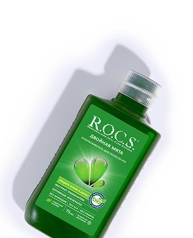 Ополаскиватель R.O.C.S. Двойная Мята TRAVEL EDITION, 75 мл