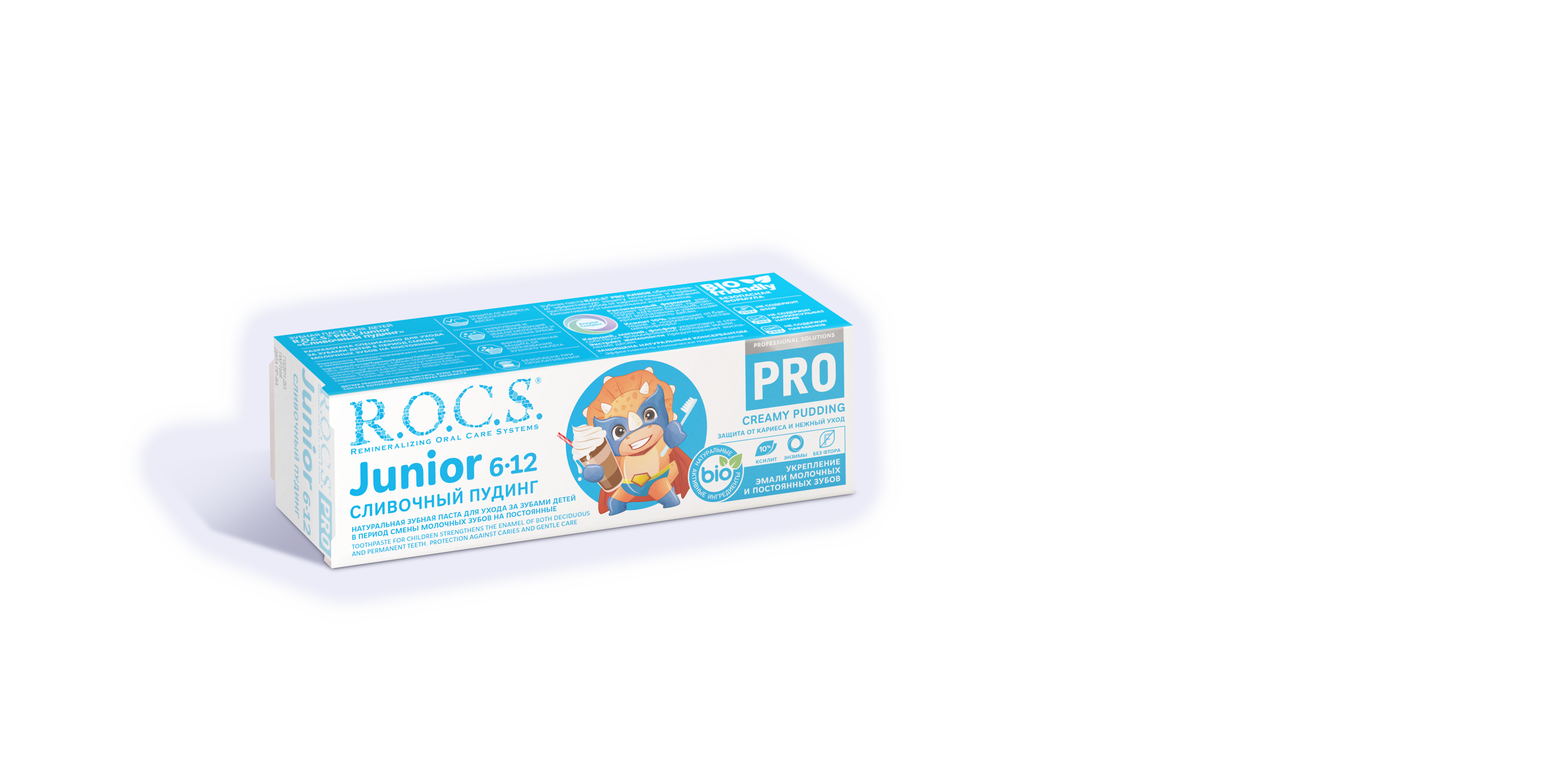 Зубная паста R.O.C.S. PRO Junior Сливочный пудинг, 74 гр