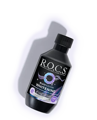 Ополаскиватель отбеливающий R.O.C.S. Black Edition, 250 мл