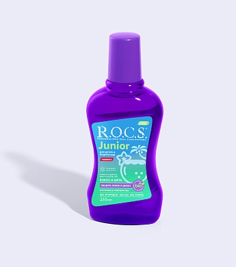 Ополаскиватель R.O.C.S. «Junior Кокос и мята для детей и подростков», 250 мл