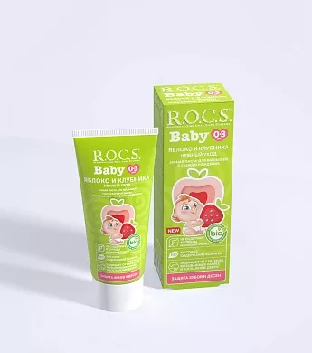 Зубная паста R.O.C.S. Baby Нежный уход. Яблоко и клубника, 45&nbsp;гр