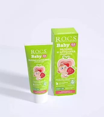 Зубная паста R.O.C.S. Baby Нежный уход. Яблоко и клубника, 45&nbsp;гр