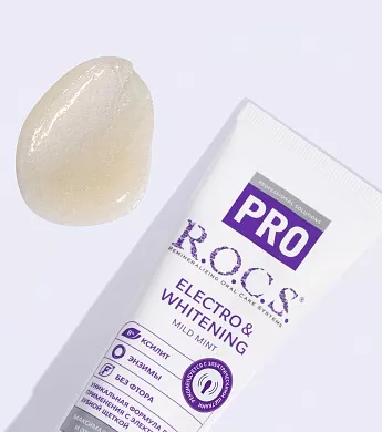 Зубная паста R.O.C.S. PRO Electro & Whitening Mild Mint, 74&nbsp;гр