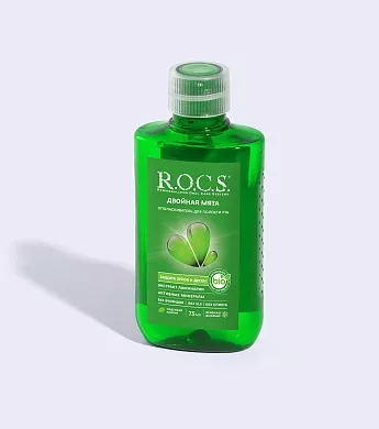 Ополаскиватель R.O.C.S. Двойная Мята TRAVEL EDITION, 75&nbsp;мл