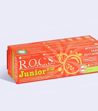 Зубная паста R.O.C.S. Junior Фруктовая радуга, 74 гр