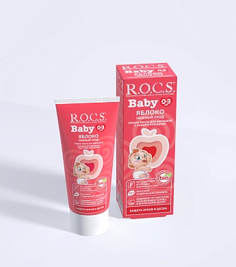 Зубная паста R.O.C.S. Baby Нежный уход. Яблоко, 45 гр