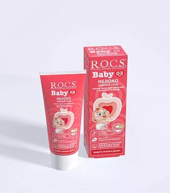 Зубная паста R.O.C.S. Baby Нежный уход. Яблоко, 45&nbsp;гр