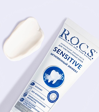 Зубная паста R.O.C.S. SENSITIVE МГНОВЕННЫЙ ЭФФЕКТ, 94 гр