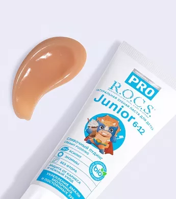 Зубная паста R.O.C.S. PRO Junior Сливочный пудинг, 74&nbsp;гр