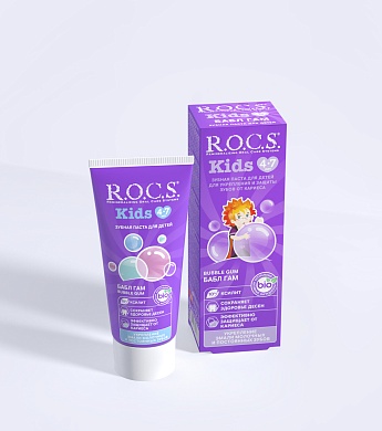 Зубная паста R.O.C.S. Kids Бабл Гам, 45 гр