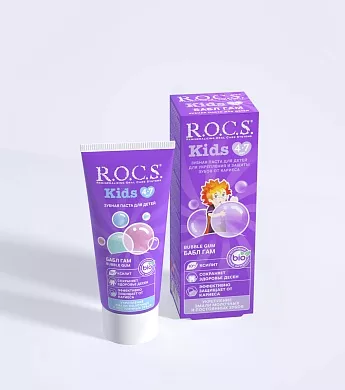 Зубная паста R.O.C.S. Kids Бабл Гам, 45&nbsp;гр