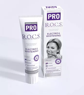 Зубная паста R.O.C.S. PRO Electro & Whitening Mild Mint, 135&nbsp;гр