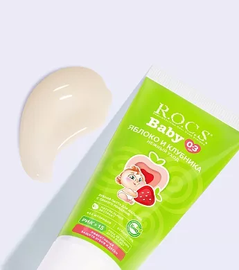 Зубная паста R.O.C.S. Baby Нежный уход. Яблоко и клубника, 45&nbsp;гр