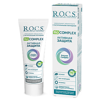 Зубная паста R.O.C.S. BIOCOMPLEX Активная защита, 94 гр