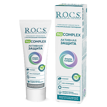 Зубная паста R.O.C.S. BIOCOMPLEX Активная защита, 94 гр