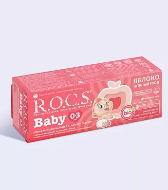 Зубная паста R.O.C.S. Baby Нежный уход. Яблоко, 45&nbsp;гр