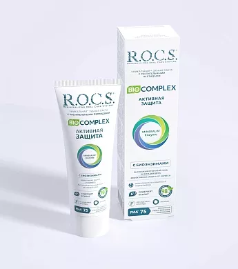 Зубная паста R.O.C.S. BIOCOMPLEX Активная защита, 94&nbsp;гр