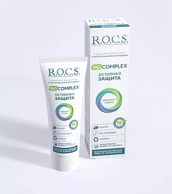 Зубная паста R.O.C.S. BIOCOMPLEX Активная защита, 94&nbsp;гр