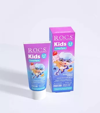 Зубная паста R.O.C.S. Kids Фруктовый рожок (без фтора), 45&nbsp;гр