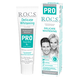 Зубная паста R.O.C.S. PRO Деликатное Отбеливание, Sweet Mint, 135 гр