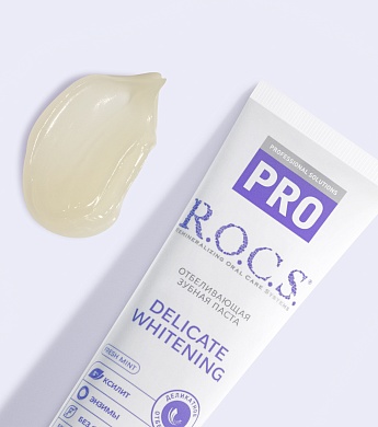 Зубная паста R.O.C.S. PRO Деликатное Отбеливание, Fresh Mint, 135 гр