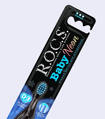 Зубная щетка R.O.C.S. Baby NEON 0-3