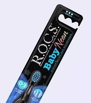 Зубная щетка R.O.C.S. Baby NEON 0-3