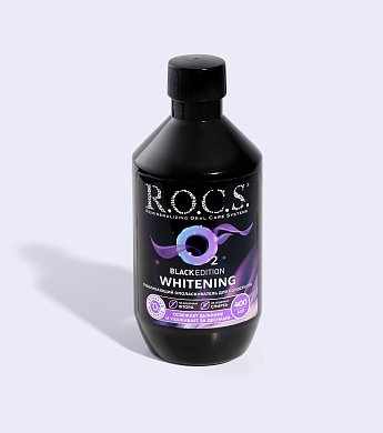 Ополаскиватель отбеливающий R.O.C.S. Black Edition, 400 мл
