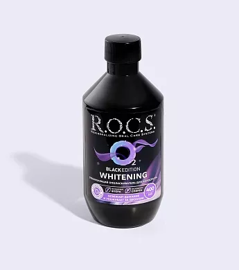 Ополаскиватель отбеливающий R.O.C.S. Black Edition, 400&nbsp;мл