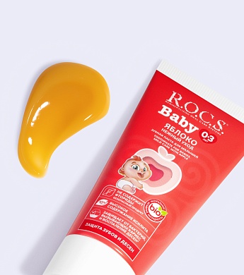 Зубная паста R.O.C.S. Baby Нежный уход. Яблоко, 45 гр