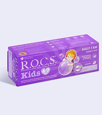 Зубная паста R.O.C.S. Kids Бабл Гам, 45 гр