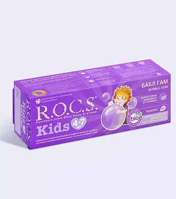 Зубная паста R.O.C.S. Kids Бабл Гам, 45&nbsp;гр