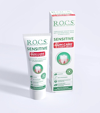 Зубная паста R.O.C.S. SENSITIVE Plus Gum Care, 94 гр