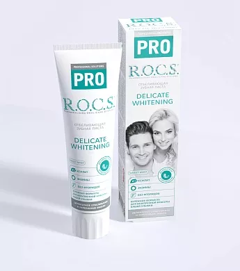 Зубная паста R.O.C.S. PRO Деликатное Отбеливание, Sweet Mint, 135&nbsp;гр