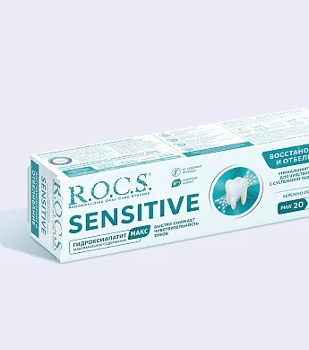 Зубная паста R.O.C.S. SENSITIVE Восстановление и Отбеливание, 94&nbsp;гр