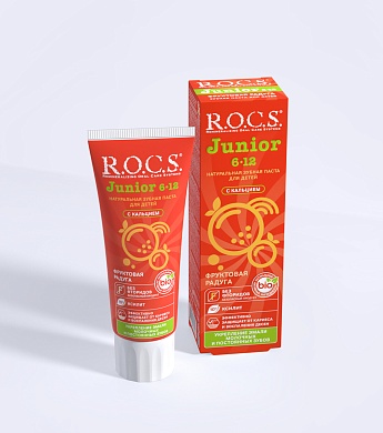 Зубная паста R.O.C.S. Junior Фруктовая радуга, 74 гр