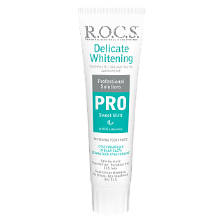 Зубная паста R.O.C.S. PRO Деликатное Отбеливание, Sweet Mint, 135 гр