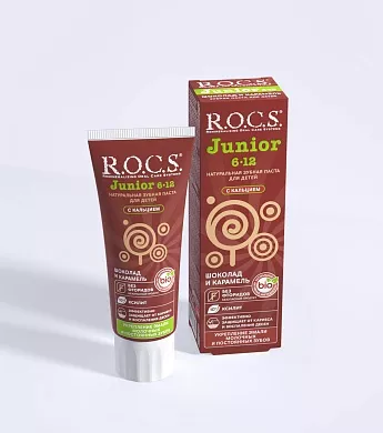 Зубная паста R.O.C.S. Junior Шоколад и карамель, 74&nbsp;гр